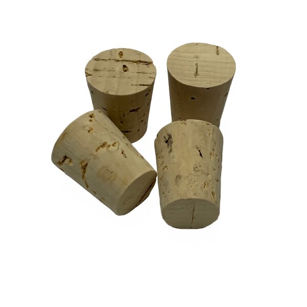 Tapered cork stoppers, natural cork